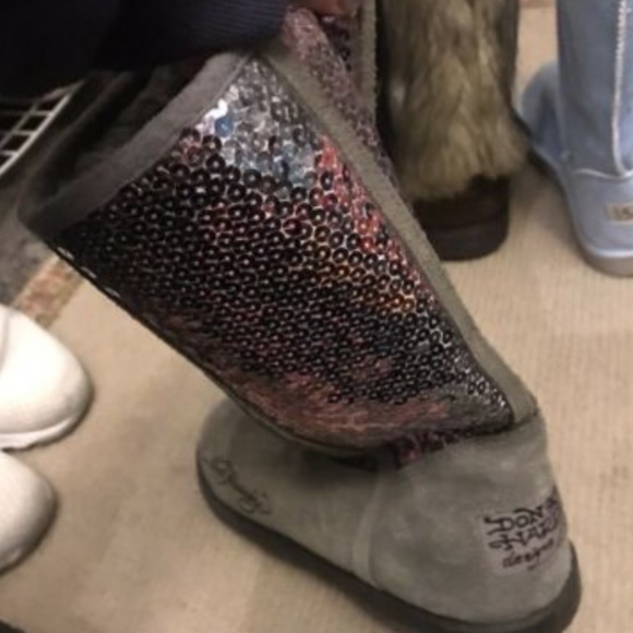 ed hardy sequin boots ugg geisha - Picture 3 of 3